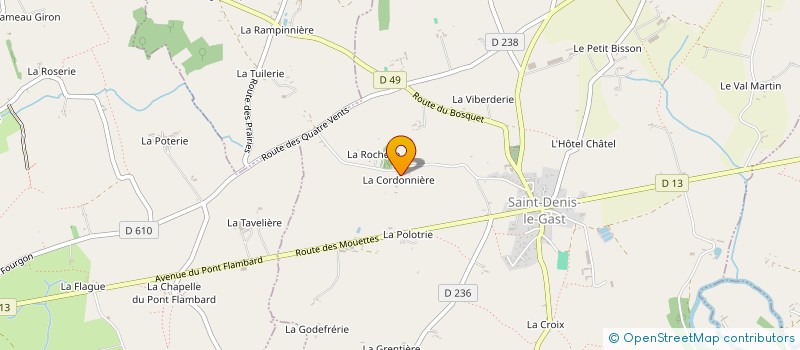 localisation de l'entreprise MADAME NICOLE LEMARECHAL  SAINT-DENIS-LE-GAST