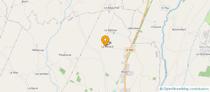 localisation de l'entreprise MADAME NICOLE LIVONNET à CLUIS