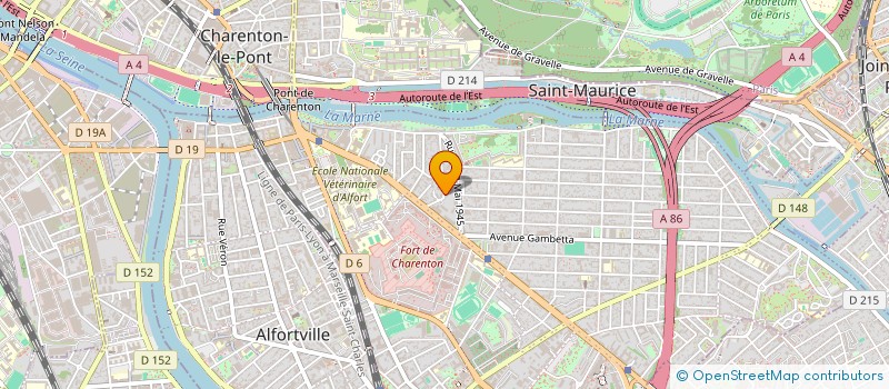 localisation de l'entreprise MADAME NICOLE LOGELIN  MAISONS ALFORT