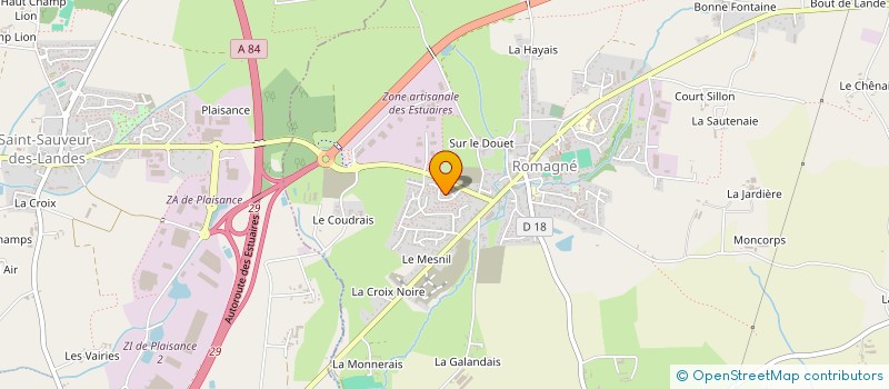 localisation de l'entreprise MADAME NICOLE LORIN  ROMAGNE