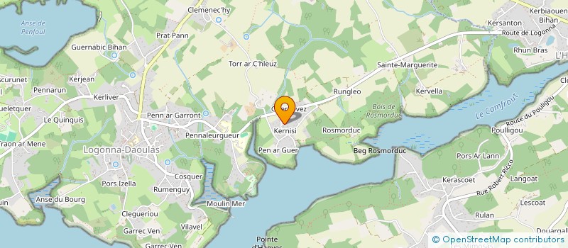 localisation de l'entreprise MADAME NICOLE MADEC  LOGONNA-DAOULAS