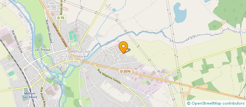 localisation de l'entreprise MADAME NICOLE MAGNIEN  MEHUN-SUR-YEVRE