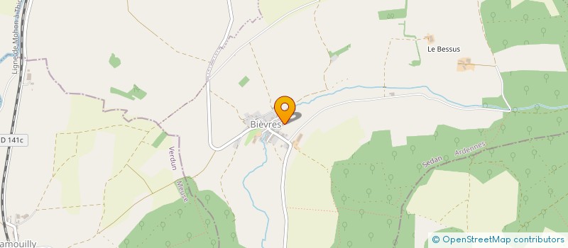 localisation de l'entreprise MADAME NICOLE MAGNY  BIEVRES