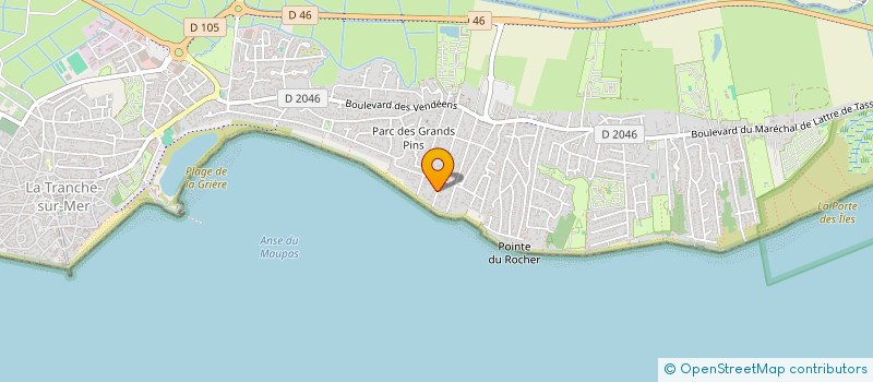 localisation de l'entreprise MADAME NICOLE MAHE à LA TRANCHE-SUR-MER