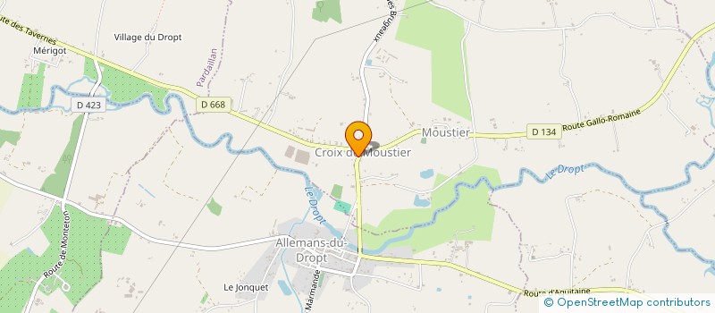 localisation de l'entreprise MADAME NICOLE MARCERON  MOUSTIER