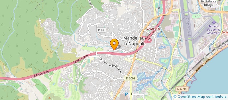 localisation de l'entreprise MADAME NICOLE MARGUET à MANDELIEU-LA-NAPOULE