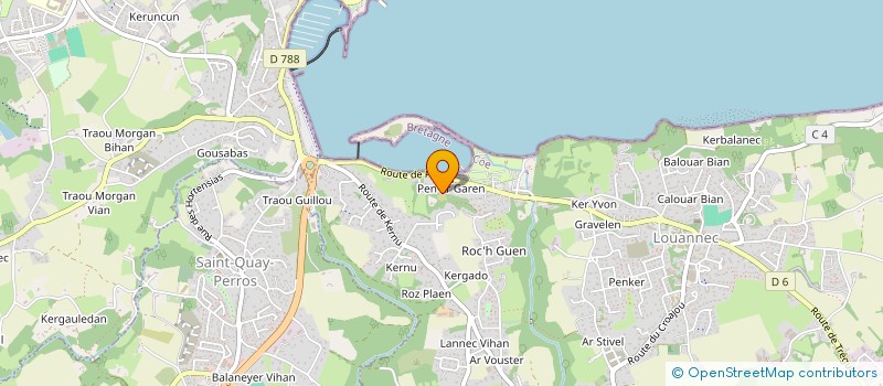 localisation de l'entreprise MADAME NICOLE MARIN  LOUANNEC