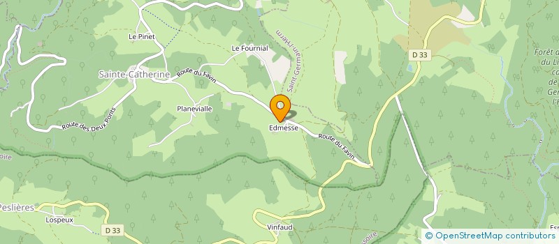 localisation de l'entreprise MADAME NICOLE MARQUET  SAINTE-CATHERINE