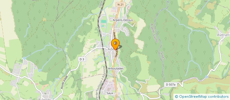 localisation de l'entreprise MADAME NICOLE MARREGOT  JOUANET  ADE