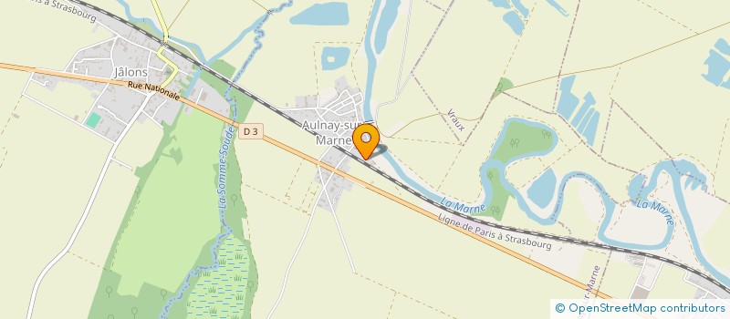 localisation de l'entreprise MADAME NICOLE MARTIN  AULNAY-SUR-MARNE