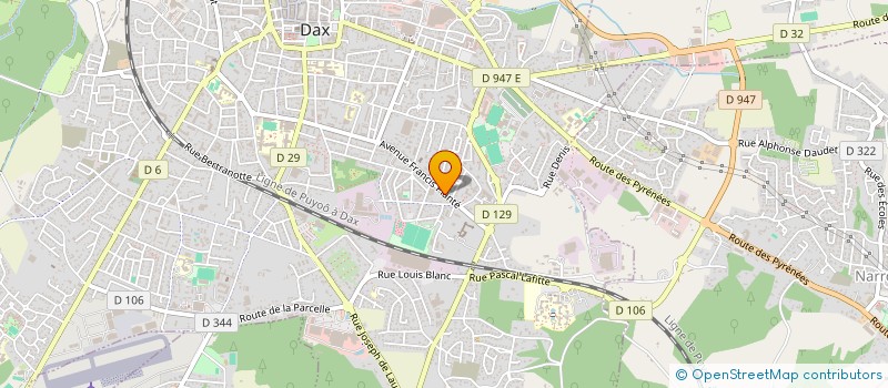 localisation de l'entreprise MADAME NICOLE MATEILLE à DAX