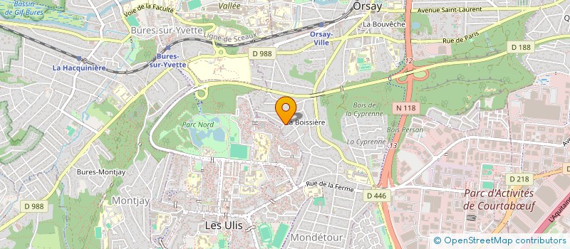 localisation de l'entreprise MADAME NICOLE MATHIEU à ORSAY