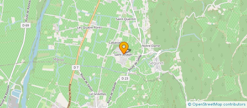 localisation de l'entreprise MADAME NICOLE MATHILDE CRASSET à SEGURET