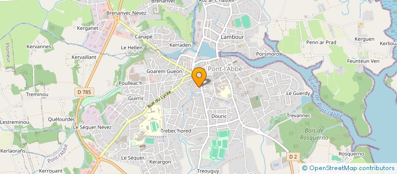 localisation de l'entreprise MADAME NICOLE MAUFRAS DU CHATELIER à PONT-L'ABBE