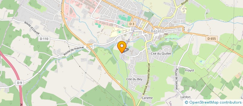 localisation de l'entreprise MADAME NICOLE MAYSONNAVE  BAZAS