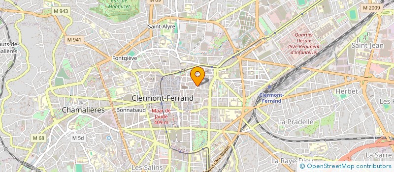 localisation de l'entreprise MADAME NICOLE MAZOUNIE  CLERMONT FERRAND