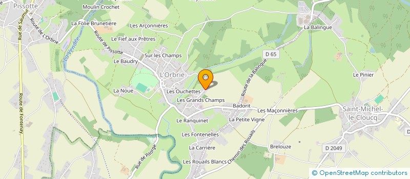 localisation de l'entreprise MADAME NICOLE MERVELET  L'ORBRIE