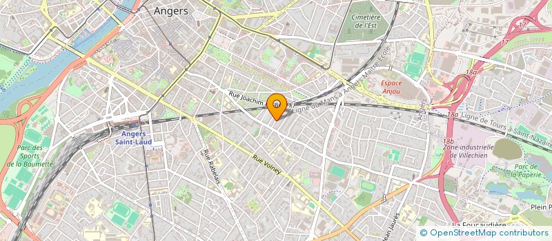 localisation de l'entreprise MADAME NICOLE MESLIER à ANGERS