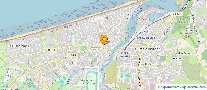 localisation de l'entreprise MADAME NICOLE MESLIER  CABOURG