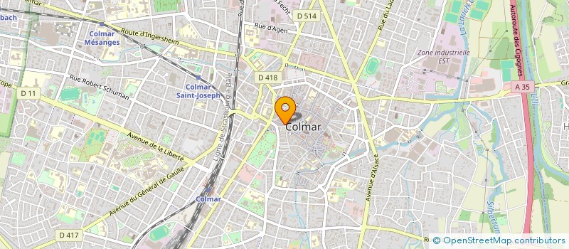 localisation de l'entreprise MADAME NICOLE MEYER  COLMAR