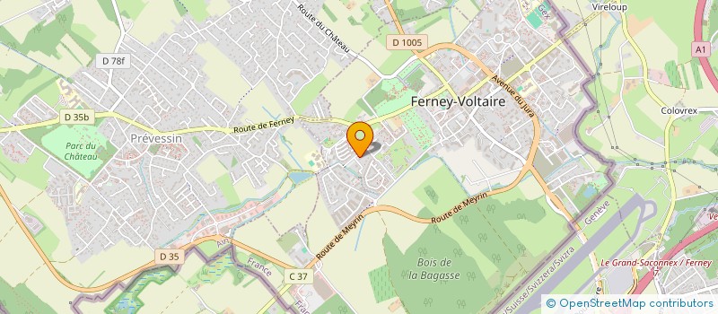 localisation de l'entreprise MADAME NICOLE MEYLAN à FERNEY-VOLTAIRE