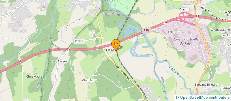 localisation de l'entreprise MADAME NICOLE MEYNARD  PESCHADOIRES