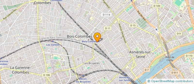 localisation de l'entreprise MADAME NICOLE MILLERIOUX  ASNIERES-SUR-SEINE