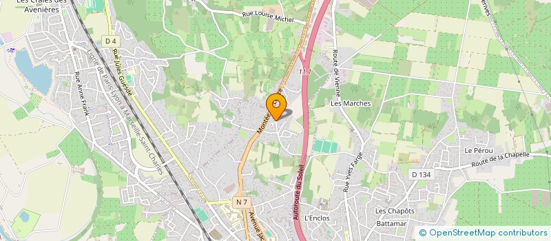 localisation de l'entreprise MADAME NICOLE MOINGEON  LE PEAGE-DE-ROUSSILLON