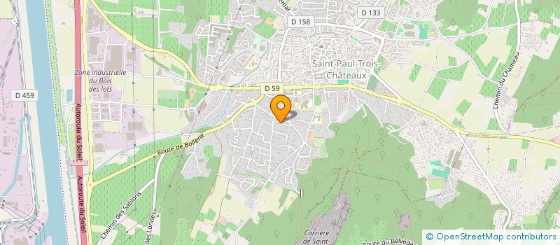 localisation de l'entreprise MADAME NICOLE MOLLIER à SAINT-PAUL-TROIS-CHATEAUX