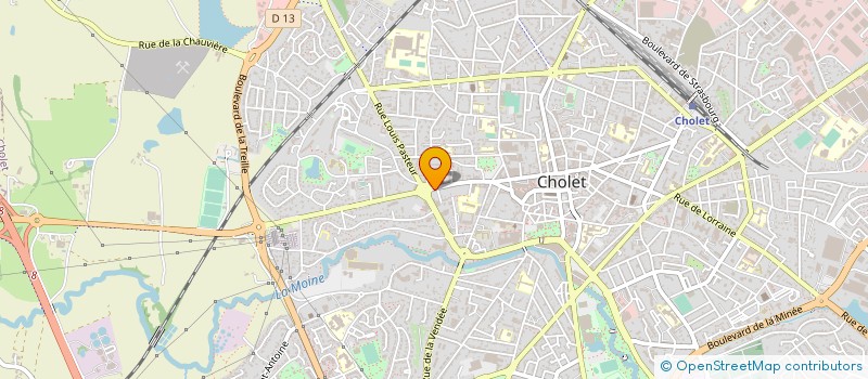 localisation de l'entreprise MADAME NICOLE MORILLE à CHOLET