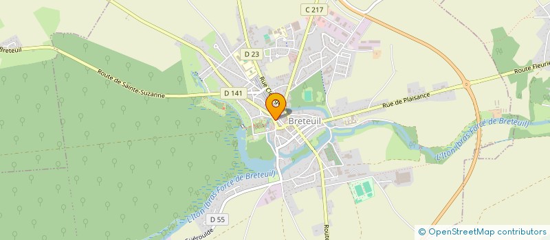 localisation de l'entreprise MADAME NICOLE MORIN à BRETEUIL