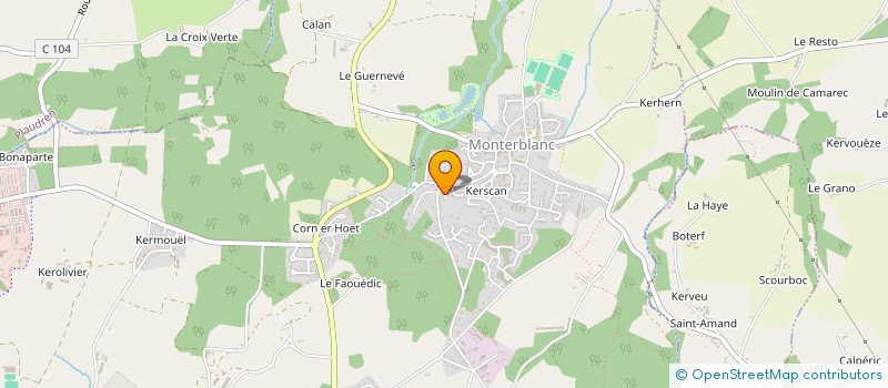 localisation de l'entreprise MADAME NICOLE MOUILLE  MONTERBLANC