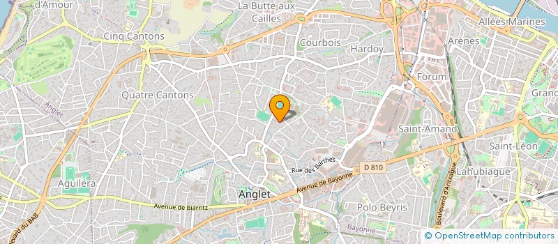 localisation de l'entreprise MADAME NICOLE MOULIAN  ANGLET