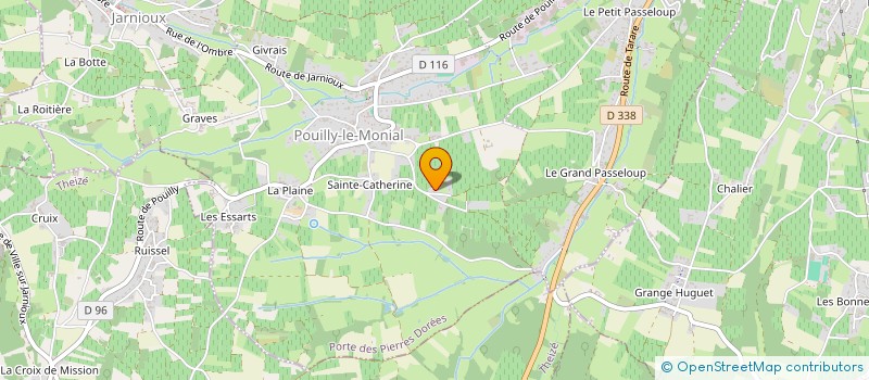 localisation de l'entreprise MADAME NICOLE MOULIN à PORTE-DES-PIERRES-DOREES