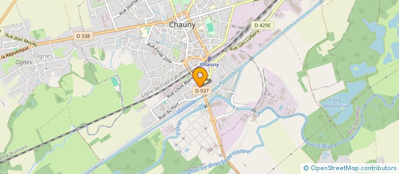 localisation de l'entreprise MADAME NICOLE MOYAERT  CHAUNY
