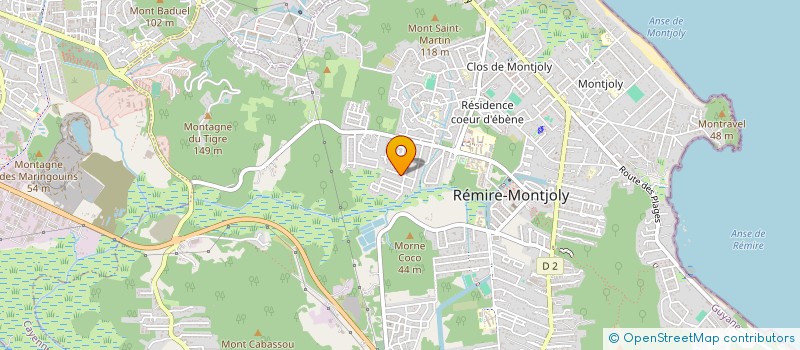 localisation de l'entreprise MADAME NICOLE MUCRET  REMIRE-MONTJOLY