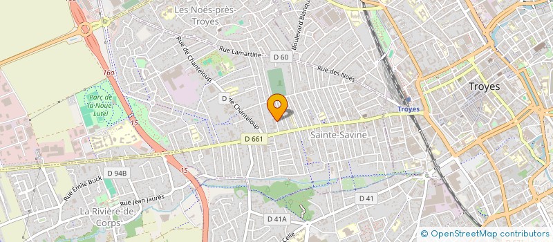 localisation de l'entreprise MADAME NICOLE MULLER  SAINTE-SAVINE