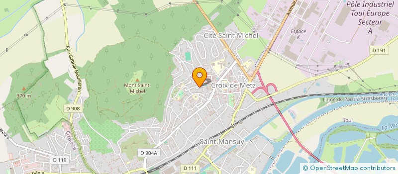 localisation de l'entreprise MADAME NICOLE MUNIER  TOUL