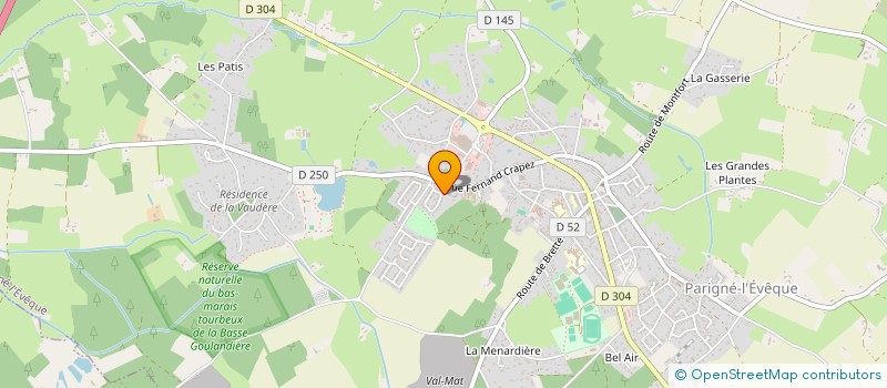 localisation de l'entreprise MADAME NICOLE NAUDET à PARIGNE-L'EVEQUE