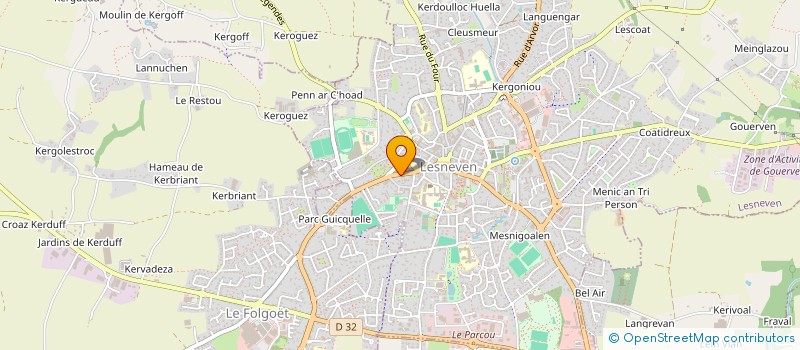 localisation de l'entreprise MADAME NICOLE NEDELLEC à PLOUDANIEL