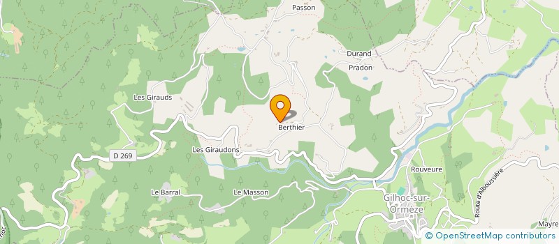 localisation de l'entreprise MADAME NICOLE NEYRET  GILHOC-SUR-ORMEZE