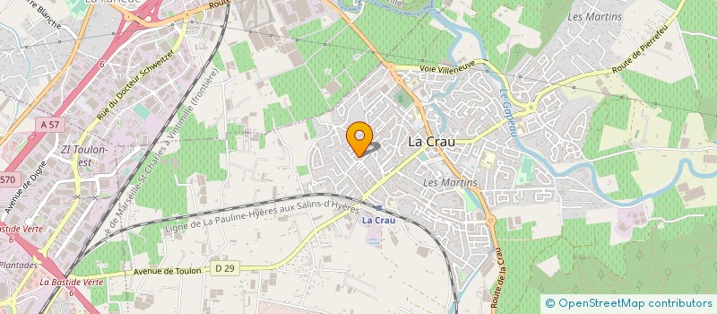 localisation de l'entreprise MADAME NICOLE NOEBEL  LA CRAU