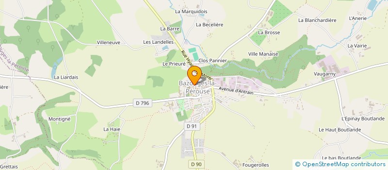 localisation de l'entreprise MADAME NICOLE NOUET  BAZOUGES-LA-PEROUSE