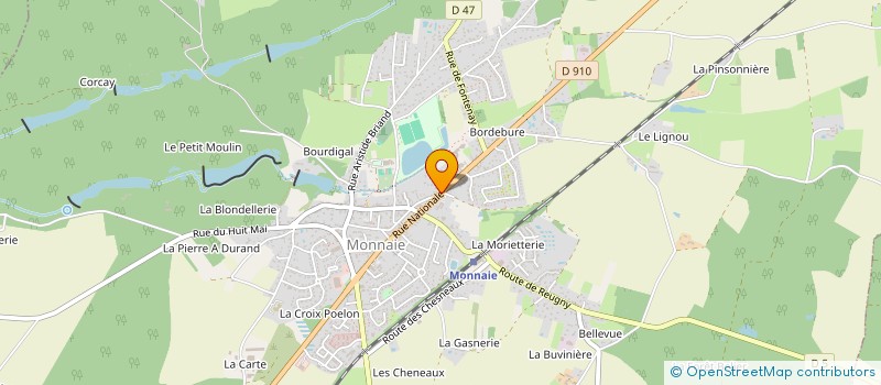 localisation de l'entreprise MADAME NICOLE OURCEAU  MONNAIE