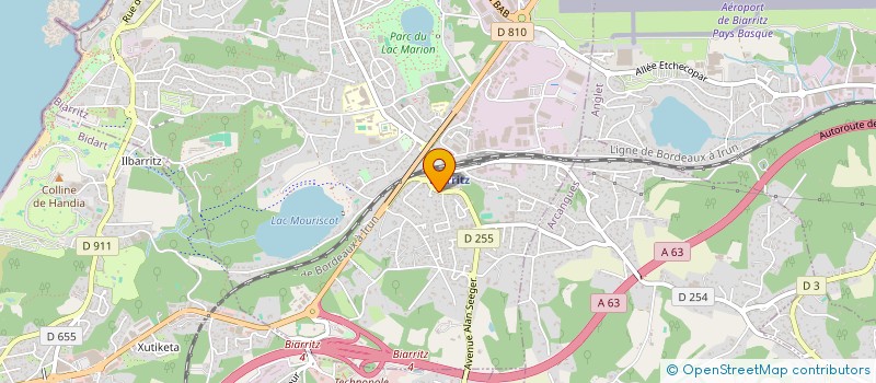 localisation de l'entreprise MADAME NICOLE PAILLASSA  BIARRITZ