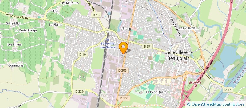 localisation de l'entreprise MADAME NICOLE PARIS  BELLEVILLE-EN-BEAUJOLAIS