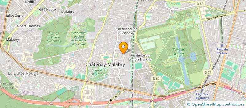 localisation de l'entreprise MADAME NICOLE PARIS à CHATENAY-MALABRY