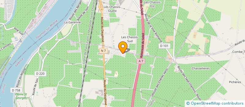 localisation de l'entreprise MADAME NICOLE PAULIN  LA ROCHE-DE-GLUN