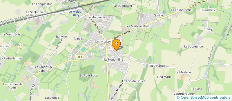 localisation de l'entreprise MADAME NICOLE PAYSANT  LE MOLAY-LITTRY