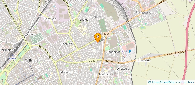 localisation de l'entreprise MADAME NICOLE PERIGNON  REIMS